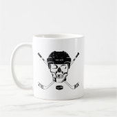 Hockey Skull en Sticks Coffee Mok (Links)