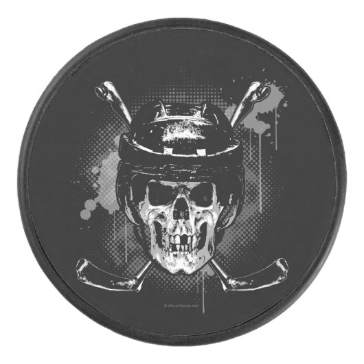Hockey Skull Hockey Puck (Voorkant)