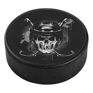 Hockey Skull Hockey Puck