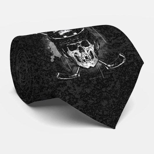 Hockey Skull Stropdas (Opgerold)