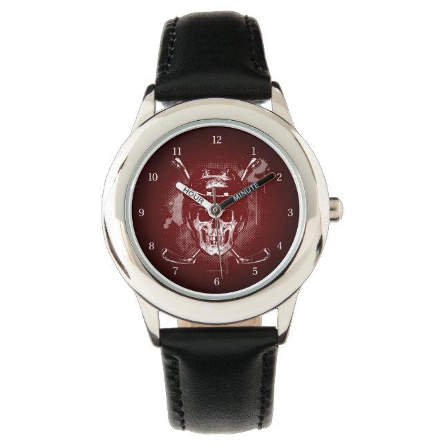 Hockey Skull Watch Horloge (Voorkant)