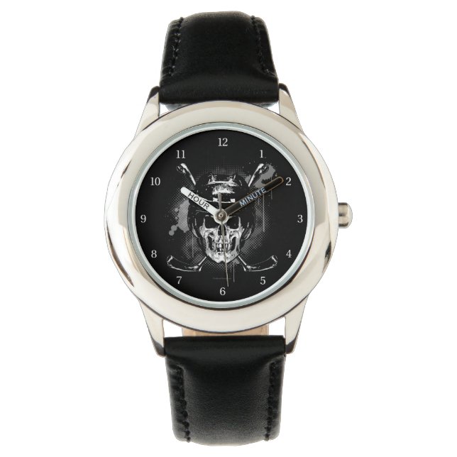Hockey Skull Watch Horloge (Voorkant)