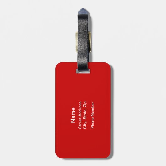 Hockey Slang Bagagelabel (Achterkant verticaal)