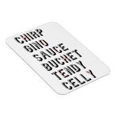 Hockey Slang Chirp Gino Sauce Bucket Tendy Celly Magneet (Rechterzijde)