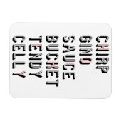 Hockey Slang Chirp Gino Sauce Bucket Tendy Celly Magneet (Horizontaal)