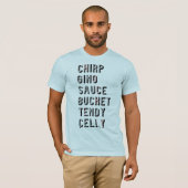 Hockey Slang - Chirp Gino Sauce Bucket Tendy Celly T-shirt (Voorkant volledig)