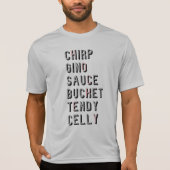 Hockey Slang - Chirp Gino Sauce Bucket Tendy Celly T-shirt (Voorkant)