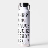 Hockey Slang - Chirp Gino Sauce Bucket Tendy Celly Waterfles (Voorkant)