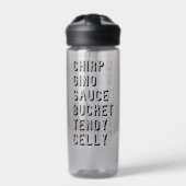 Hockey Slang - Chirp Gino Sauce Bucket Tendy Celly Waterfles (Voorkant)