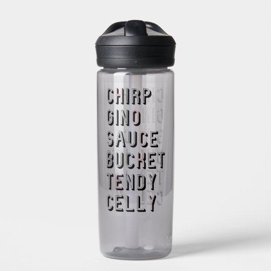 Hockey Slang - Chirp Gino Sauce Bucket Tendy Celly Waterfles (Voorkant)