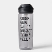 Hockey Slang - Chirp Gino Sauce Bucket Tendy Celly Waterfles (Achterkant)