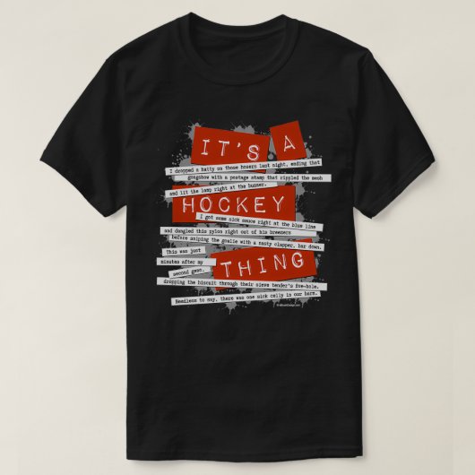 Hockey Slang Classic TShirt (Design voorkant)