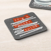 Hockey Slang Drink Onderzetter (Linkerzijde)