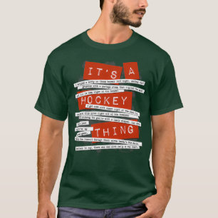 Hockey Slang grappige hockey gezegden en citaten T-shirt