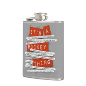 Hockey Slang Hip Flask Heupfles (Links)