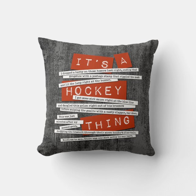 Hockey Slang Kussen (Voorkant)