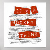 Hockey Slang Poster (Voorkant)