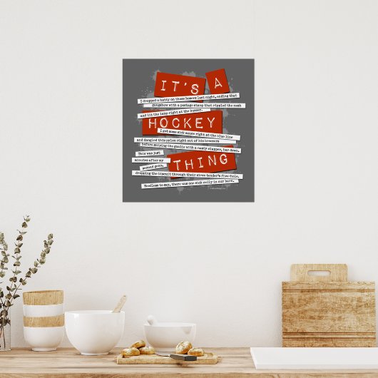 Hockey Slang Poster (Keuken)
