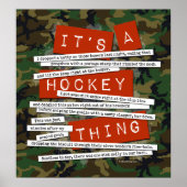 Hockey Slang Poster (Voorkant)