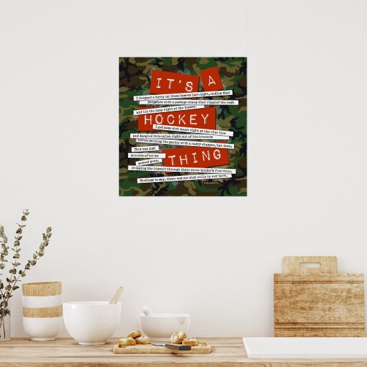 Hockey Slang Poster (Keuken)