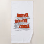 Hockey Slang Strandlaken (Voorkant)