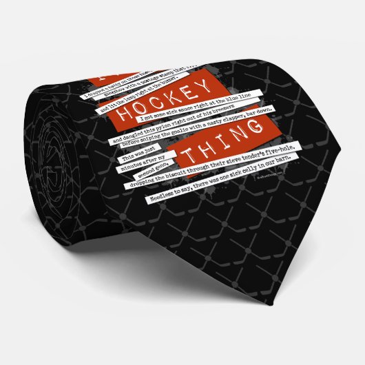 Hockey Slang Stropdas (Opgerold)