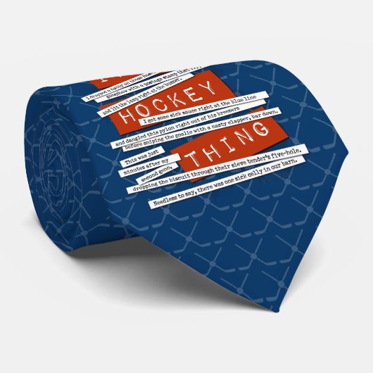 Hockey Slang Stropdas (Opgerold)