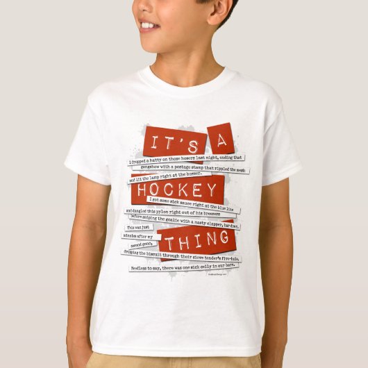 Hockey Slang T-shirt (Voorkant)