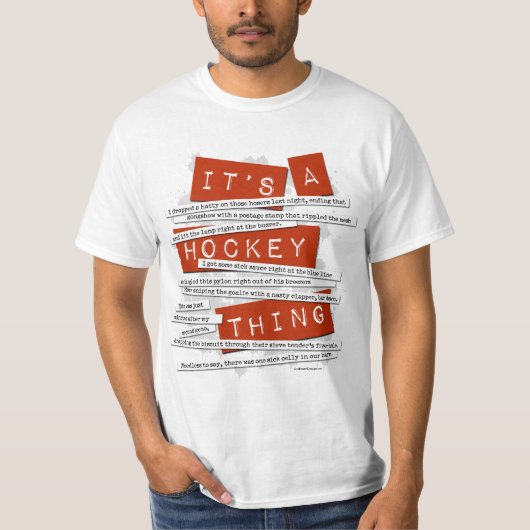 Hockey Slang T-shirt (Voorkant)