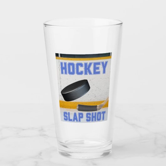 Hockey Slap Shot Glas (Voorkant)