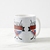 Hockey Slovakia Flag Design Mok (Voorkant rechts)