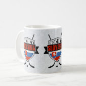 Hockey Slovakia Flag Design Mok (Voorkant links)