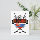 Hockey Slovakia vlag Design Briefkaart (Staand voorkant)