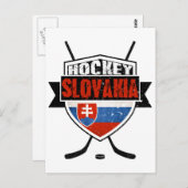 Hockey Slovakia vlag Design Briefkaart (Voorkant / Achterkant)