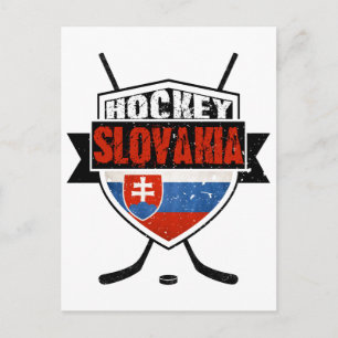 Hockey Slovakia vlag Design Briefkaart