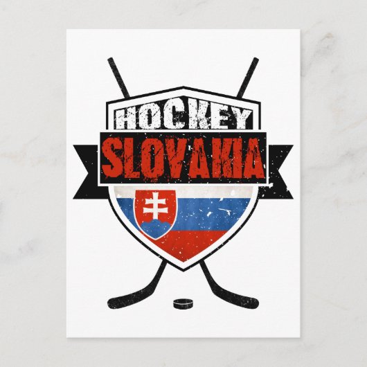Hockey Slovakia vlag Design Briefkaart (Voorkant)