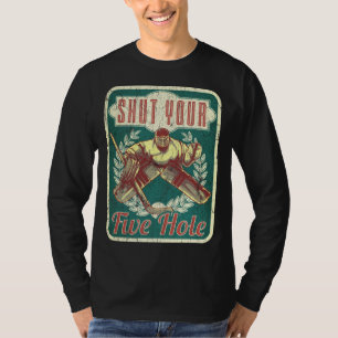 Hockey sluit je vijf gat t-shirt