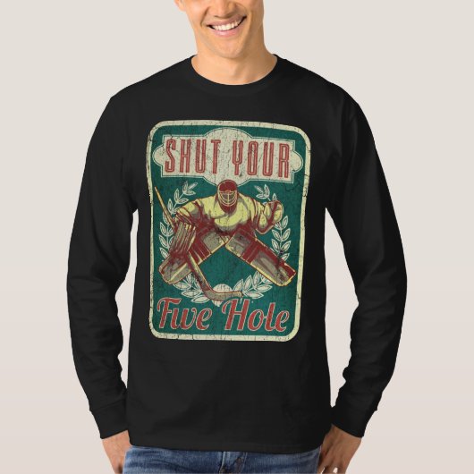 Hockey sluit je vijf gat t-shirt (Voorkant)