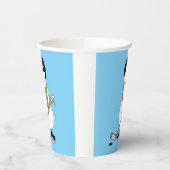Hockey Snowman Kerstmis Papieren Bekers (Links)