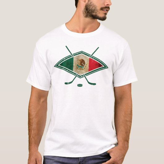 Hockey Sobre Hielo Mexico T-Shirt met backprint (Voorkant)