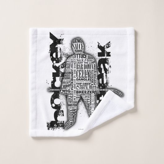 Hockey Speak Bad Handdoek (Wasdoekje)