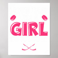 Hockey Speel Als Een Meisje Humor Liefhebber IJsho