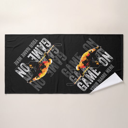 (Hockey) spel op keukenset voor wiskunde Badhanddoek (Badhanddoek)