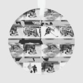 Hockey spelen - IJshockeyspelers Ornament (achterkant)