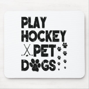 Hockey spelen met huisdieren muismat