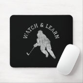 Hockey Speler Expertise Bragging Muismat (Met muis)