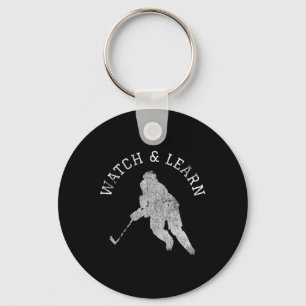 Hockey Speler Expertise Bragging Sleutelhanger