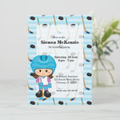 Hockey-speler Kaart (Staand voorkant)