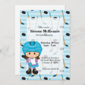 Hockey-speler Kaart (Voorkant / Achterkant)