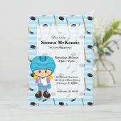 Hockey-speler Kaart (Staand voorkant)